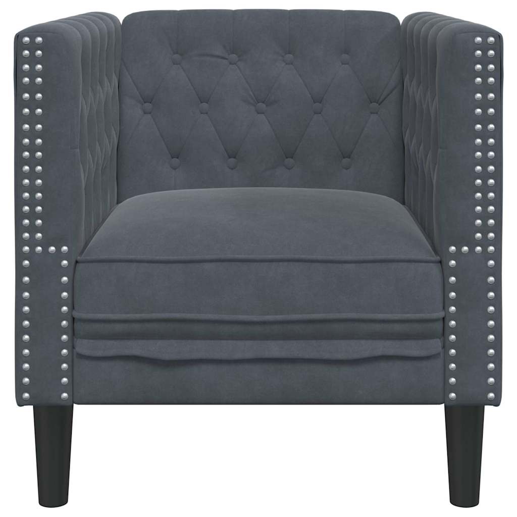 vidaXL Sofa Dunkelgrau 74,5 x 71 x 70,5 cm Samt