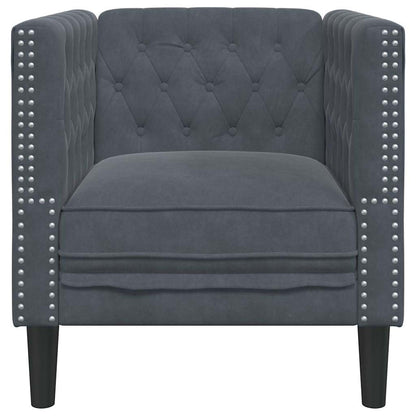 vidaXL Sofa Dunkelgrau 74,5 x 71 x 70,5 cm Samt