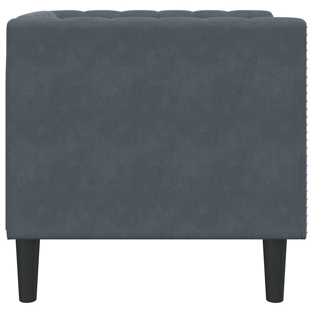 vidaXL Sofa Dunkelgrau 74,5 x 71 x 70,5 cm Samt