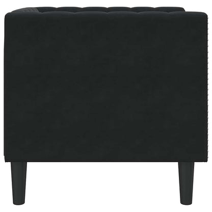 Sofa Schwarz 74,5 x 71 x 70,5 cm Samt