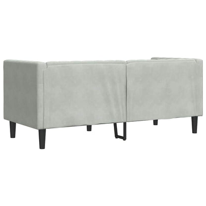 vidaXL Sofa Hellgrau 174 x 74,5 x 70,5 cm Samt