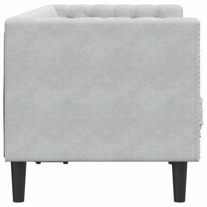 vidaXL Sofa Hellgrau 174 x 74,5 x 70,5 cm Samt