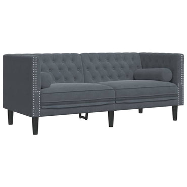 vidaXL Sofa Dunkelgrau 174 x 74,5 x 70,5 cm Samt