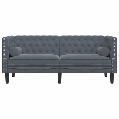 vidaXL Sofa Dunkelgrau 174 x 74,5 x 70,5 cm Samt