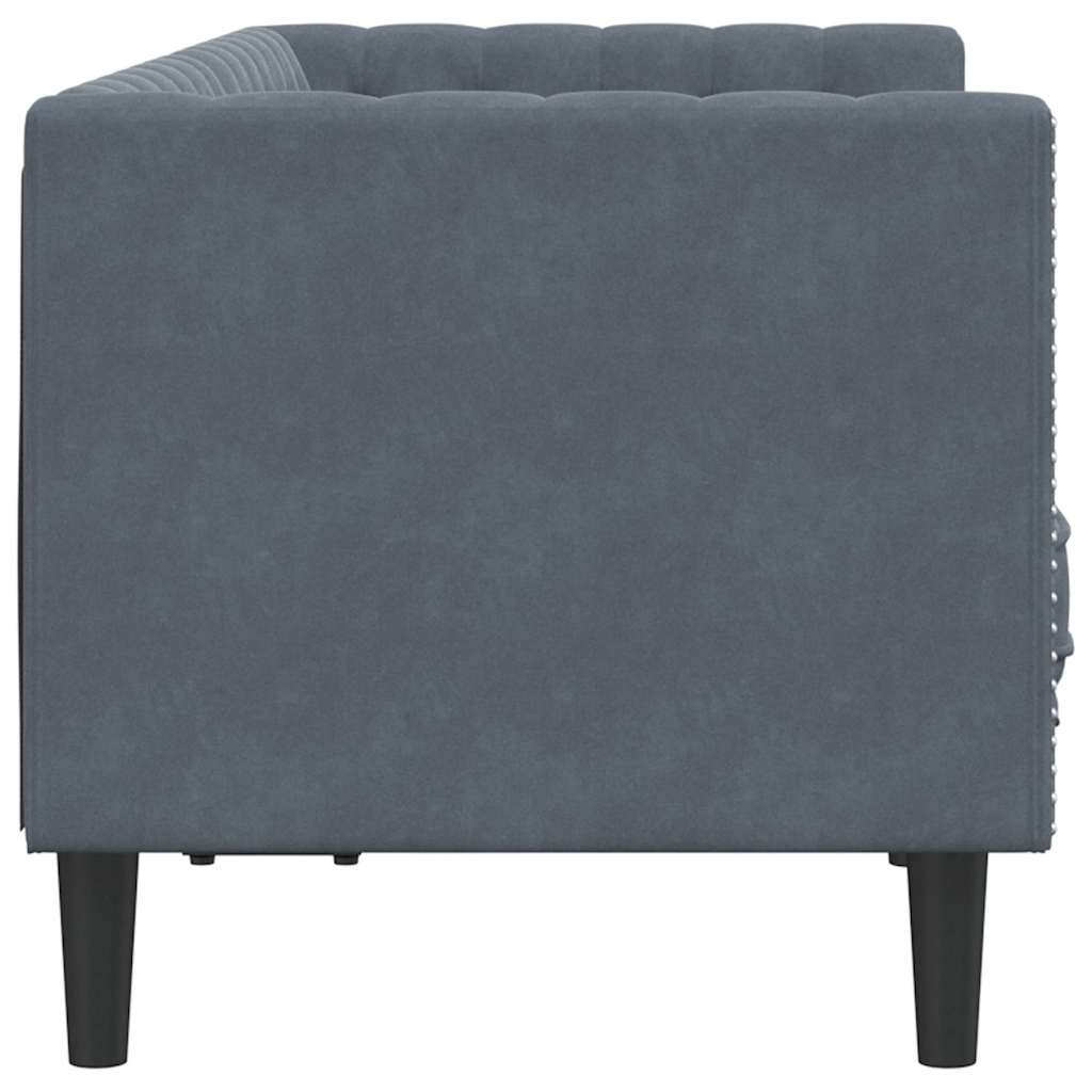 vidaXL Sofa Dunkelgrau 174 x 74,5 x 70,5 cm Samt