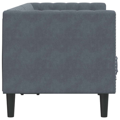 vidaXL Sofa Dunkelgrau 174 x 74,5 x 70,5 cm Samt