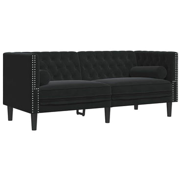 vidaXL Sofa Schwarz 174 x 74,5 x 70,5 cm Samt