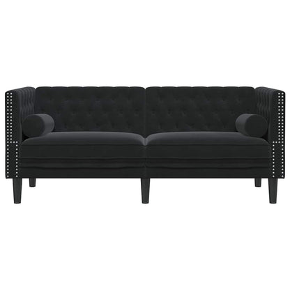 vidaXL Sofa Schwarz 174 x 74,5 x 70,5 cm Samt