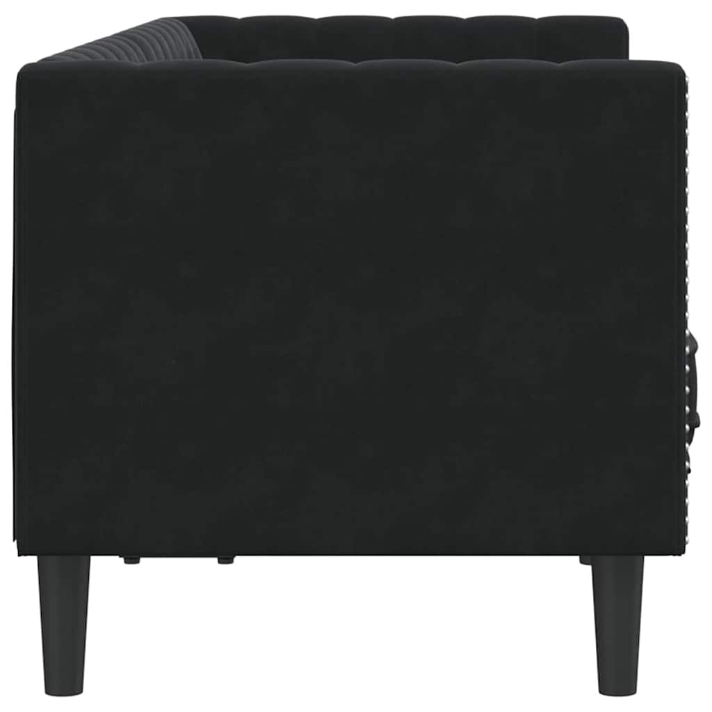 vidaXL Sofa Schwarz 174 x 74,5 x 70,5 cm Samt