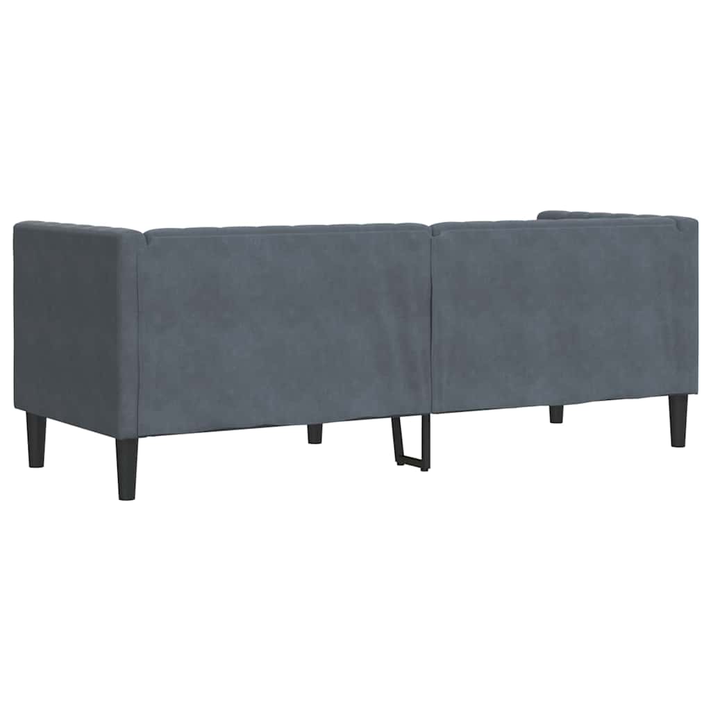 vidaXL Sofa Dunkelgrau 194 x 74,5 x 70,5 cm Samt