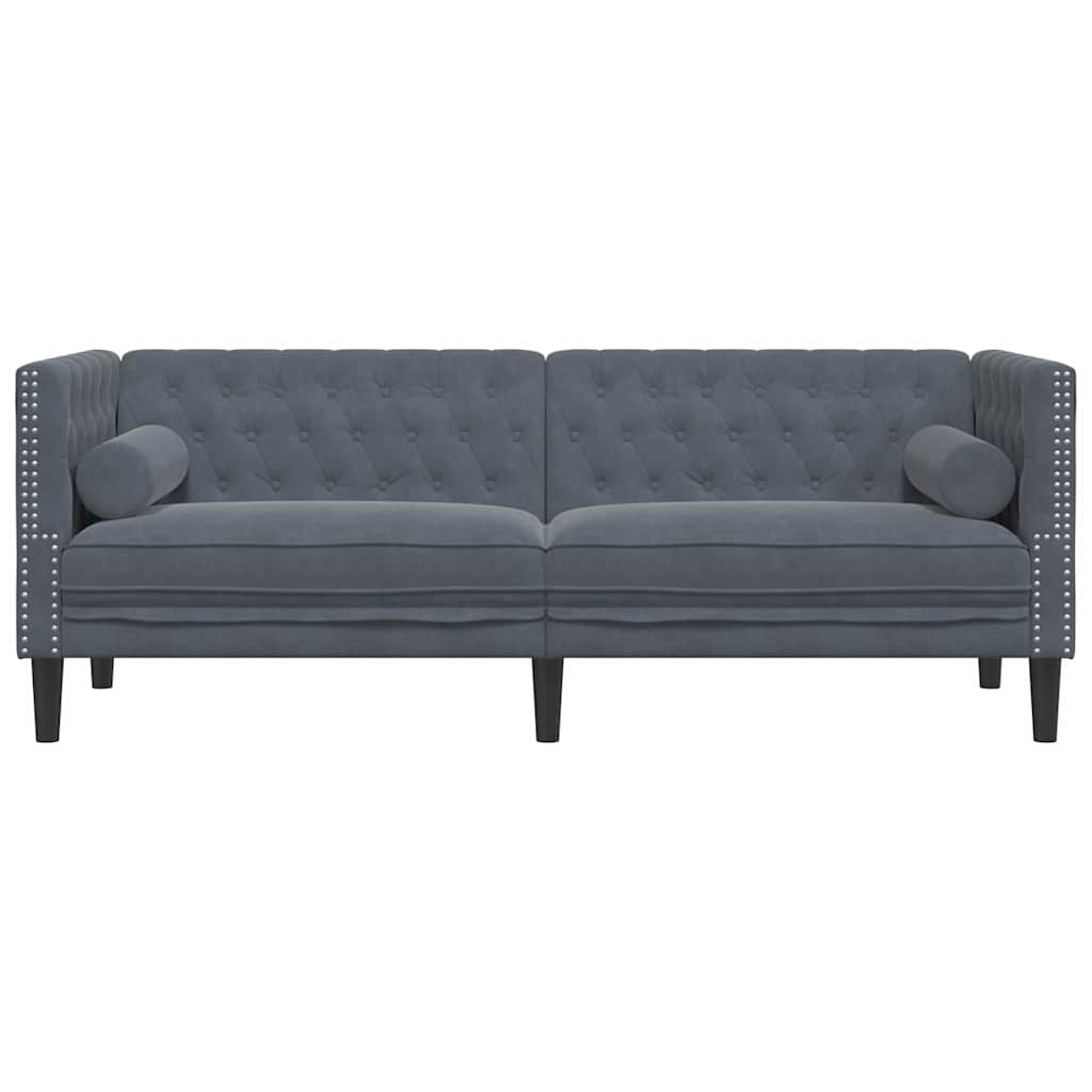 vidaXL Sofa Dunkelgrau 194 x 74,5 x 70,5 cm Samt