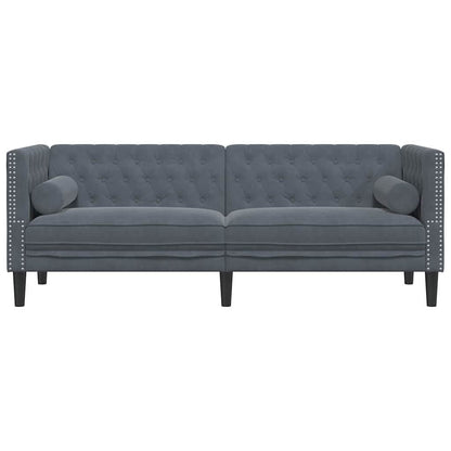 vidaXL Sofa Dunkelgrau 194 x 74,5 x 70,5 cm Samt