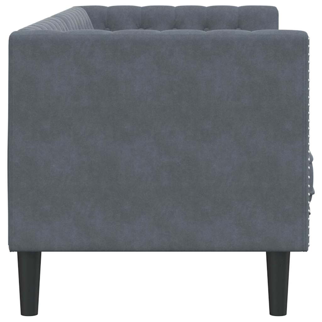 vidaXL Sofa Dunkelgrau 194 x 74,5 x 70,5 cm Samt