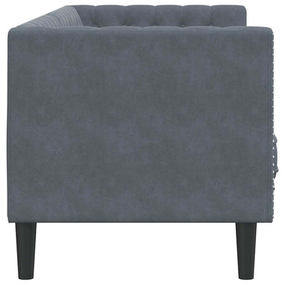 vidaXL Sofa Dunkelgrau 194 x 74,5 x 70,5 cm Samt