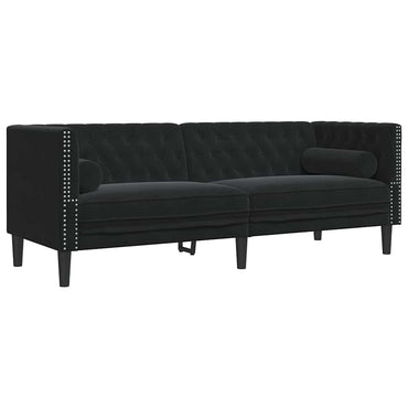 vidaXL Sofa Schwarz 194 x 74,5 x 70,5 cm Samt