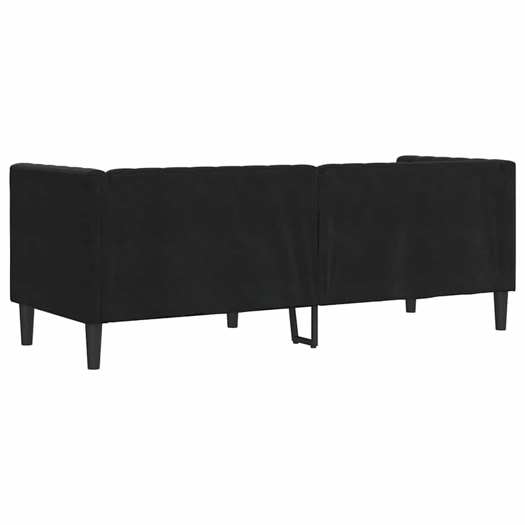 vidaXL Sofa Schwarz 194 x 74,5 x 70,5 cm Samt