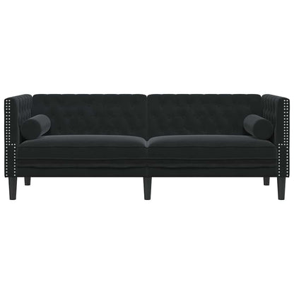 vidaXL Sofa Schwarz 194 x 74,5 x 70,5 cm Samt