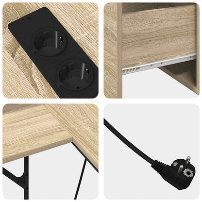 vidaXL Schreibtisch Sonoma-Eiche 182 x 101 x 87,5 cm Holzwerkstoff