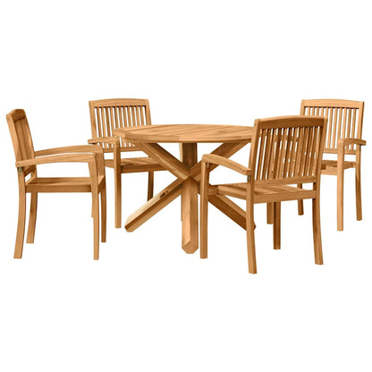 vidaXL Garten Essgruppe 3 pcs Braun Massivholz Akazie
