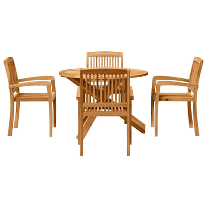 vidaXL Garten Essgruppe 3 pcs Braun Massivholz Akazie