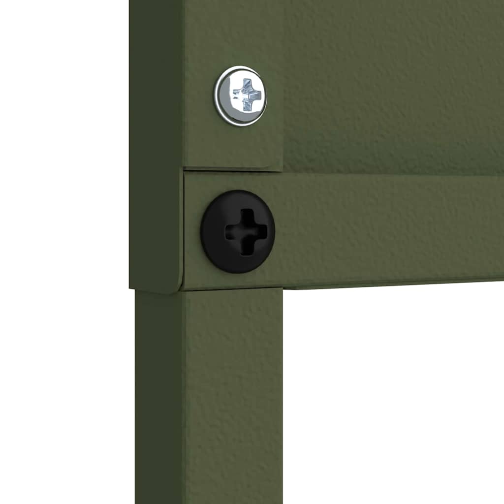 Garten Sichtschutz-Leinwand Floral Olivgrün 32 x 140 cm