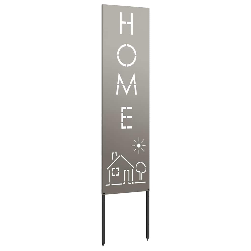 Garten Sichtschutz-Leinwand Rostig 32 x 140 cm Wetterfeststahl