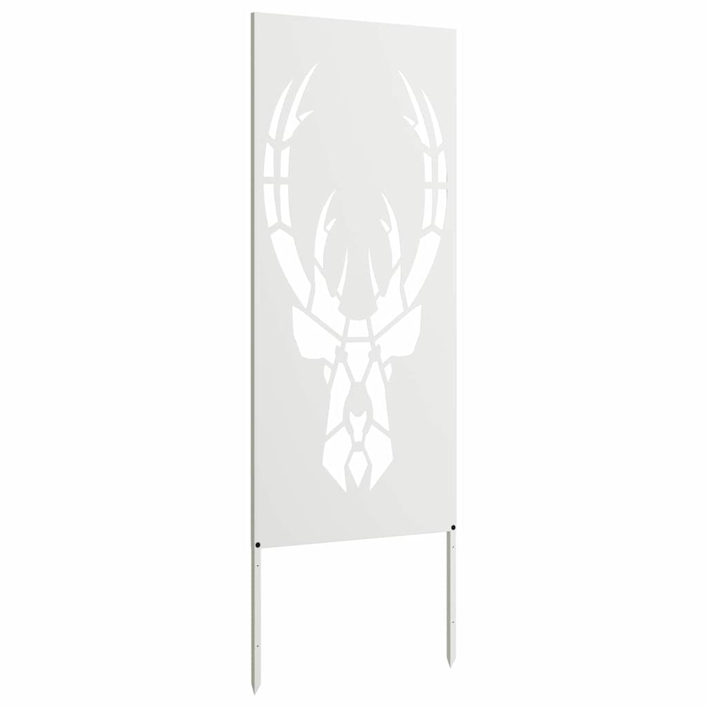 Garten Sichtschutz-Leinwand Tiermuster Weiß 50 x 140 cm