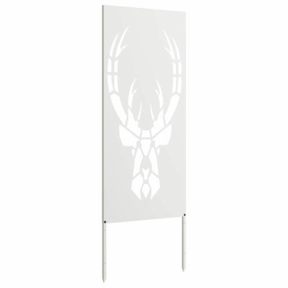 Garten Sichtschutz-Leinwand Tiermuster Weiß 50 x 140 cm