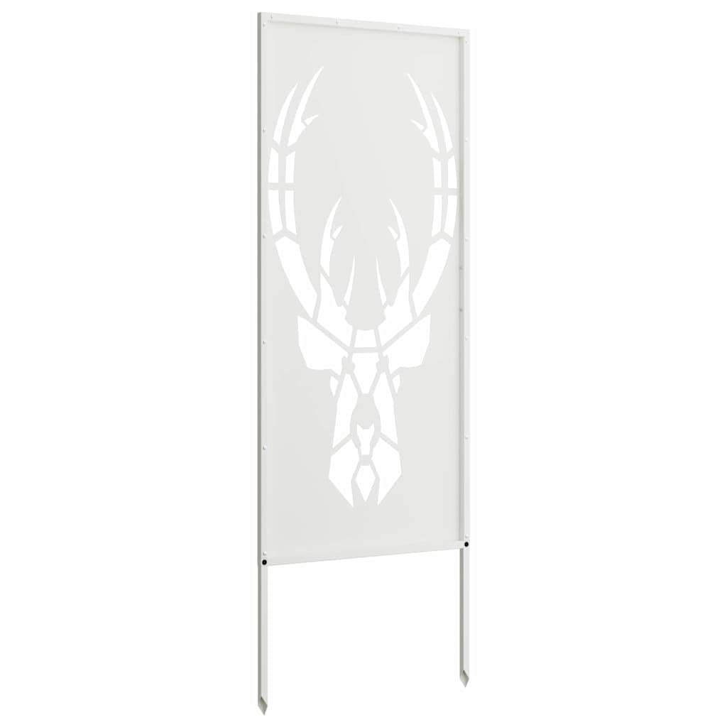 Garten Sichtschutz-Leinwand Tiermuster Weiß 50 x 140 cm