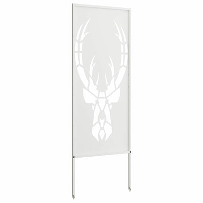 Garten Sichtschutz-Leinwand Tiermuster Weiß 50 x 140 cm