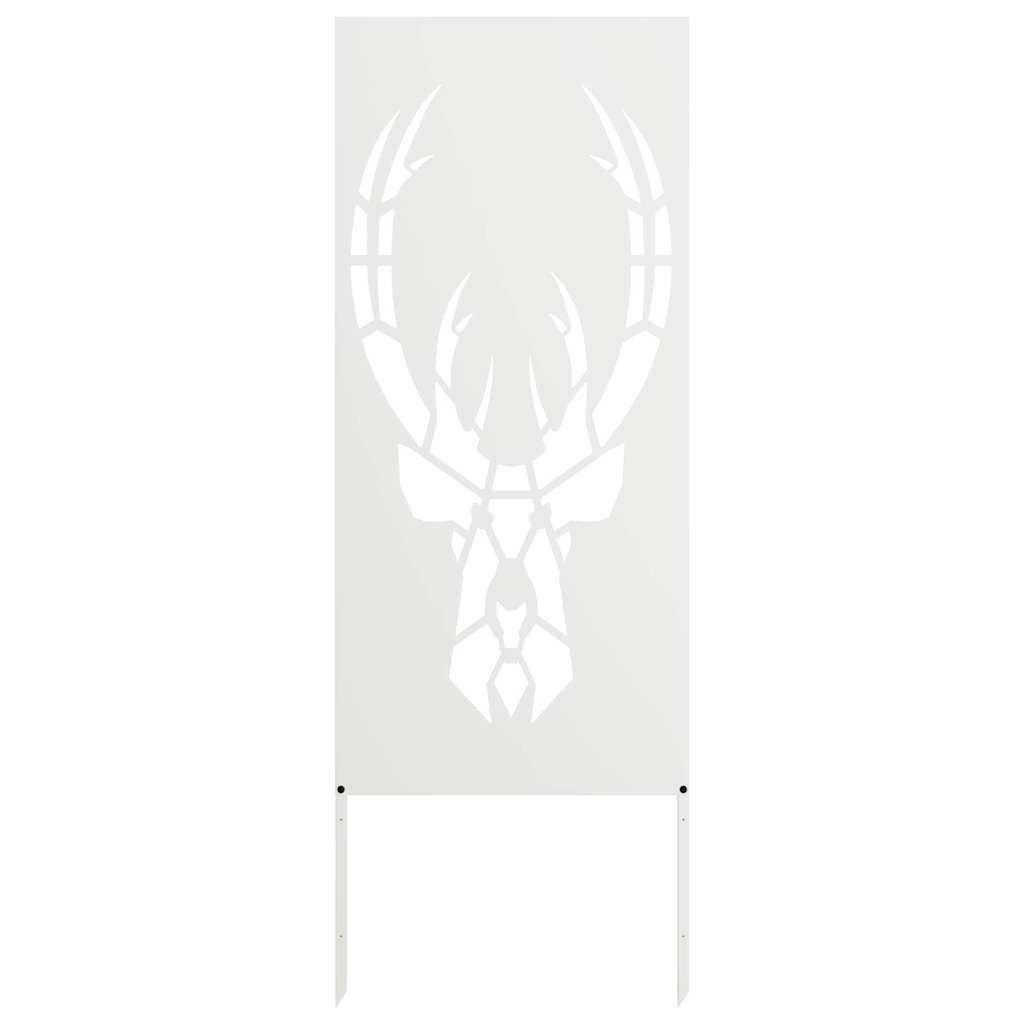 Garten Sichtschutz-Leinwand Tiermuster Weiß 50 x 140 cm