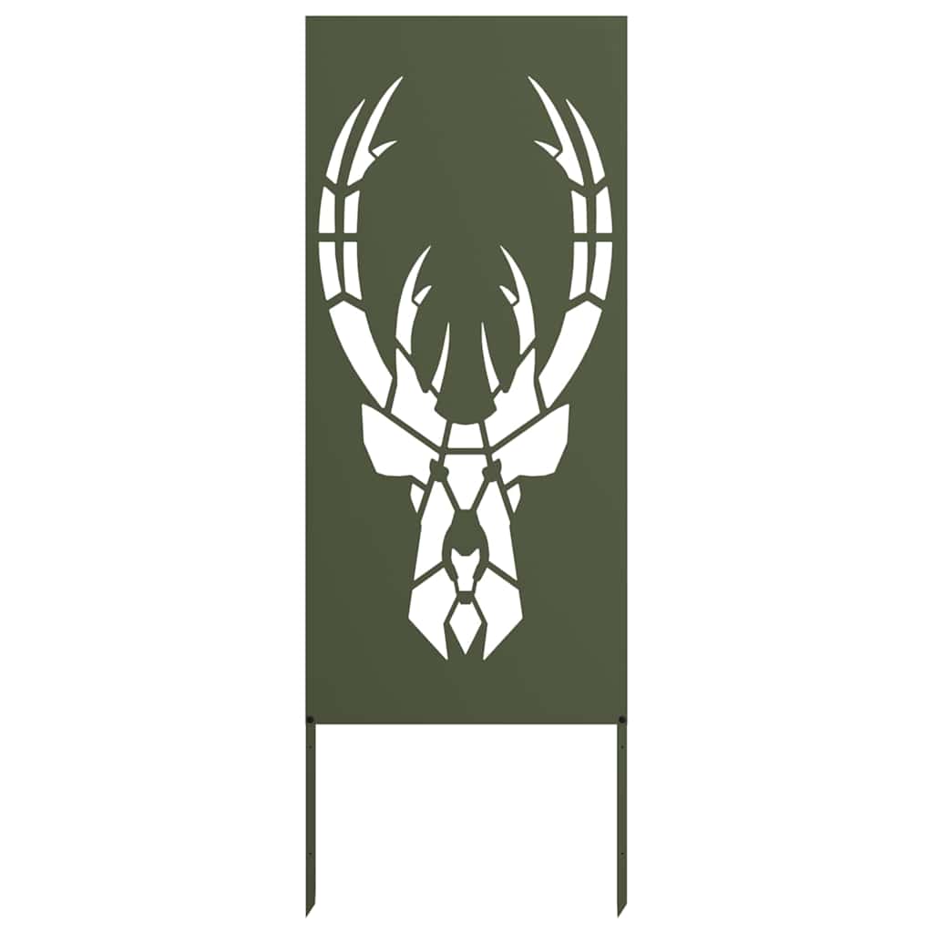 Garten Sichtschutz-Leinwand Tiermuster Olivgrün 50 x 140 cm