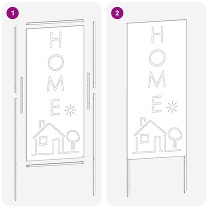 Garten Sichtschutz-Leinwand Schwarz 50 x 140 cm