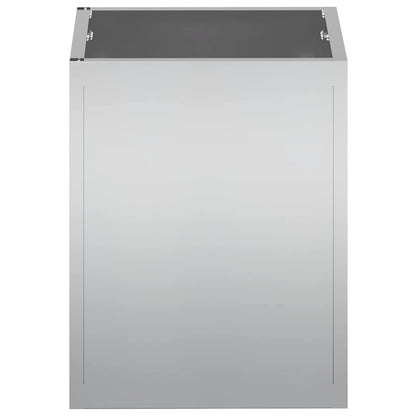 Garten-Pflanzgefäß Verzinkter Stahl 32 x 32 x 40 cm