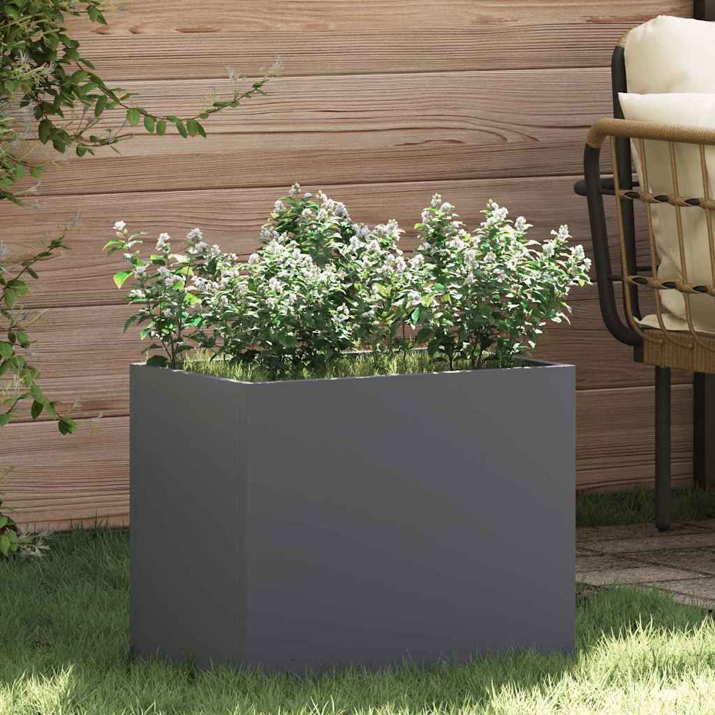 vidaXL Garten-Pflanzgefäß Anthrazit 50 x 32 x 40 cm