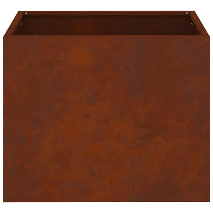 vidaXL Garten-Pflanzgefäß Wetterfeststahl 50 x 32 x 40 cm