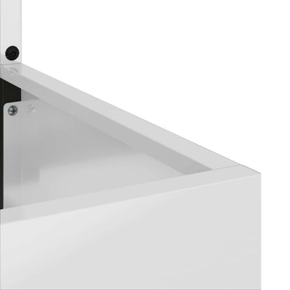 Garten Sichtschutz-Leinwand Silber 32 x 140 cm Verzinkter Stahl