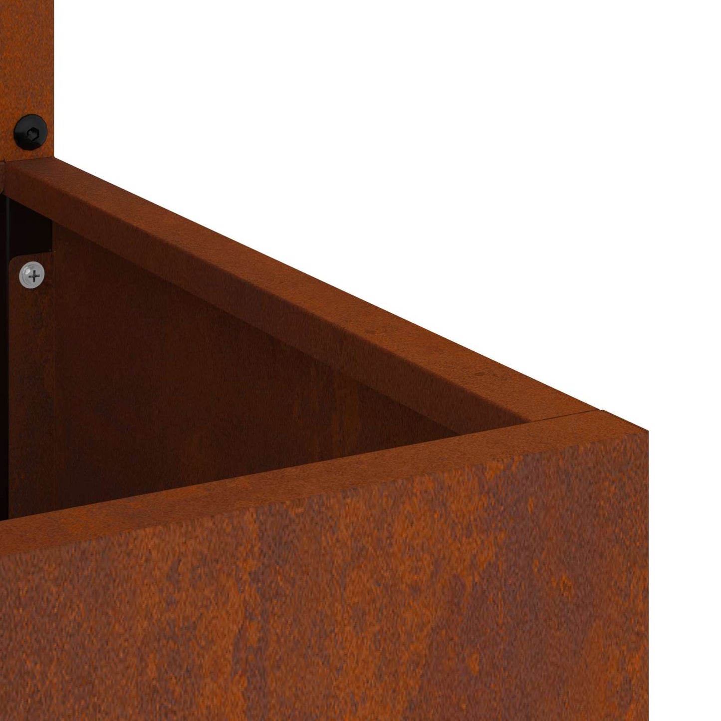 Garten Sichtschutz-Leinwand Rostig 32 x 140 cm Wetterfeststahl