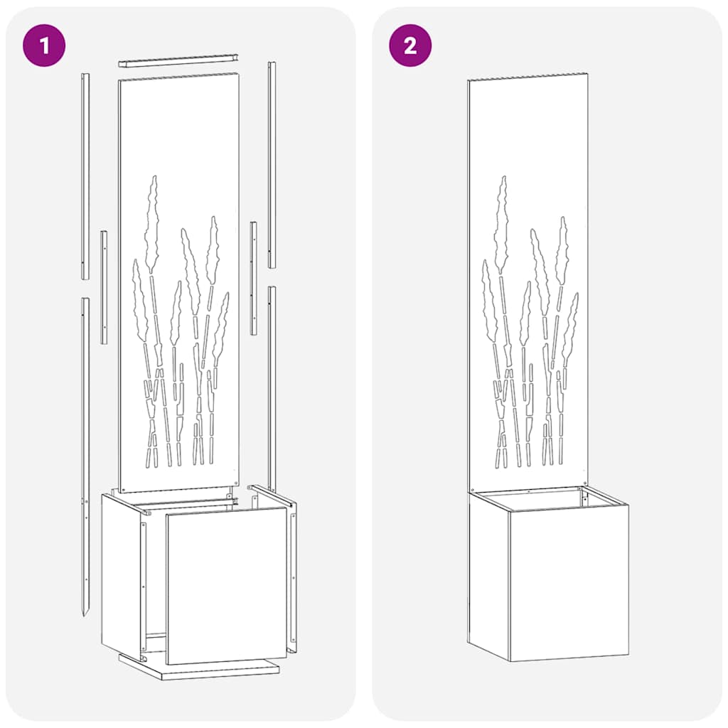 Garten Sichtschutz-Leinwand Weiß 32 x 140 cm