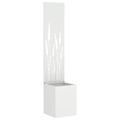 Garten Sichtschutz-Leinwand Weiß 32 x 140 cm