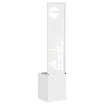 Garten Sichtschutz-Leinwand Weiß 32 x 32 x 150 cm