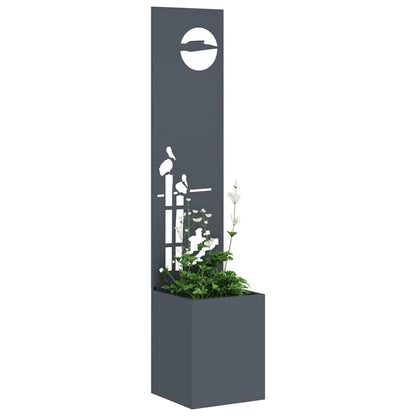 Garten Sichtschutz-Leinwand Anthrazit 32 x 140 cm