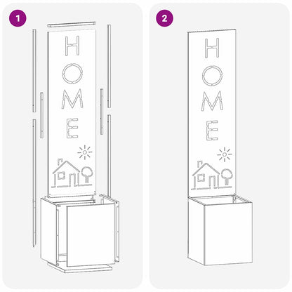 Garten Sichtschutz-Leinwand Silber 32 x 32 x 150 cm