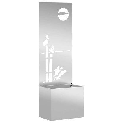 Garten Sichtschutz-Leinwand Silber 50 x 32 x 150 cm