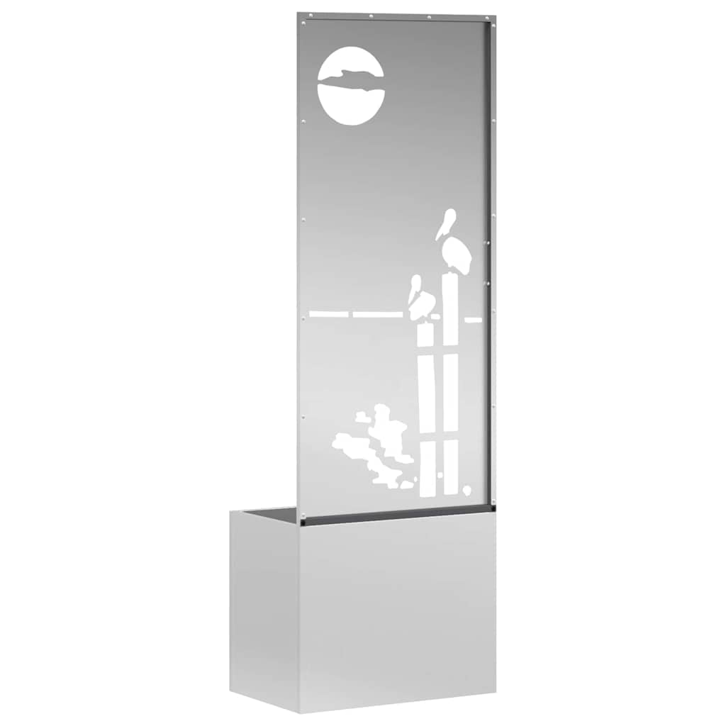 Garten Sichtschutz-Leinwand Silber 50 x 32 x 150 cm