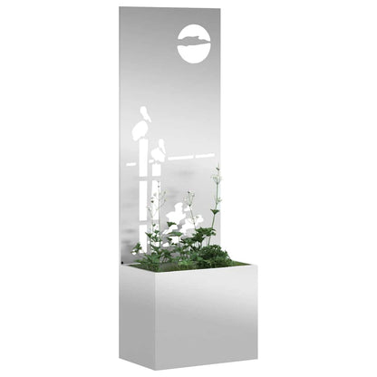 Garten Sichtschutz-Leinwand Silber 50 x 32 x 150 cm