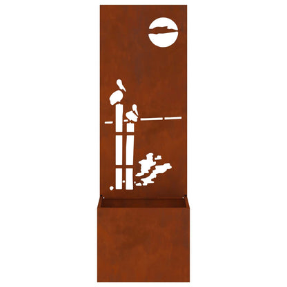 Garten Sichtschutz-Leinwand Rostig 50 x 32 x 150 cm