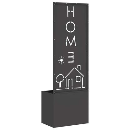 Garten Sichtschutz-Leinwand Schwarz 50 x 140 cm