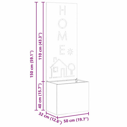 Garten Sichtschutz-Leinwand Weiß 50 x 140 cm