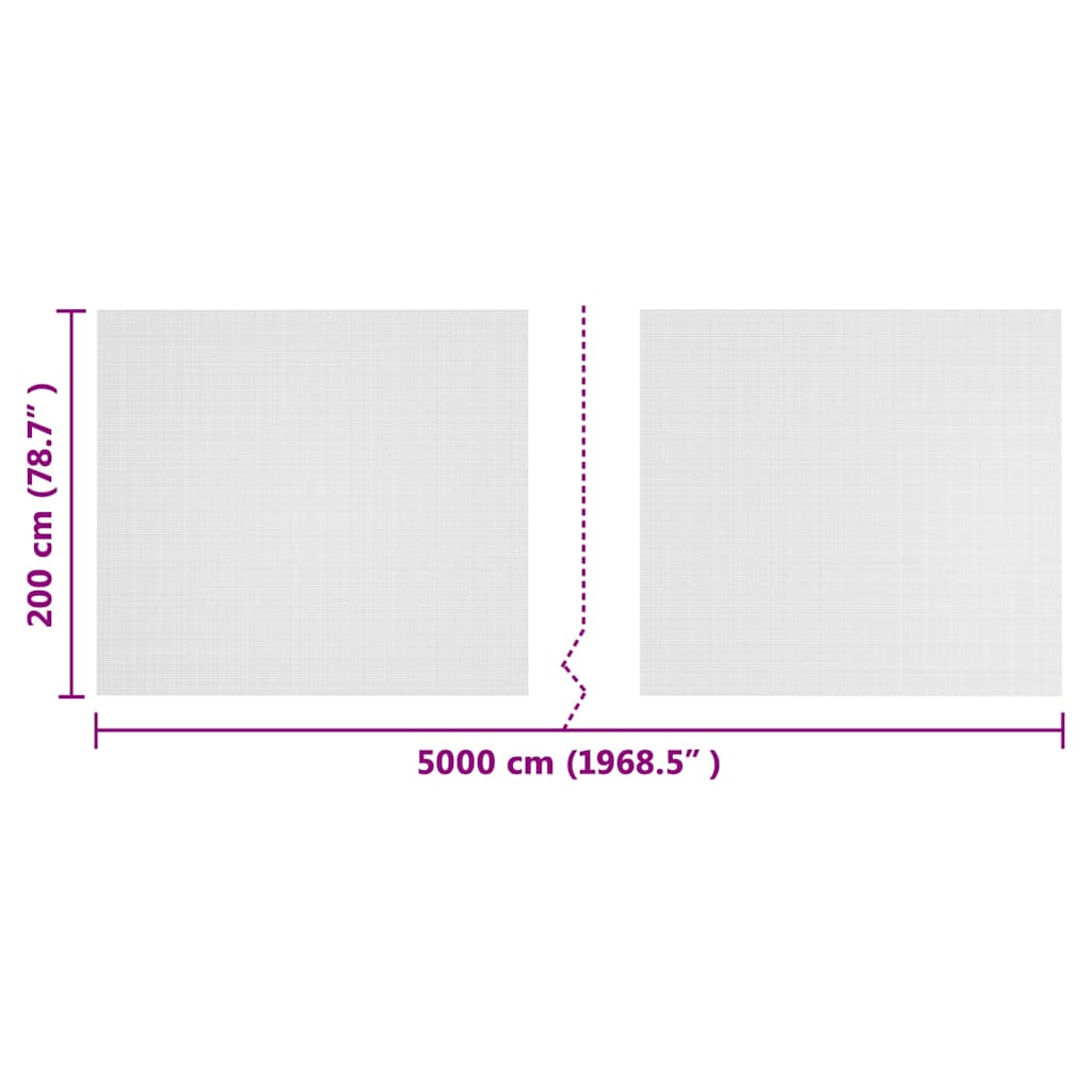Insektennetz Weiß 2 x 50 m Polyethylen